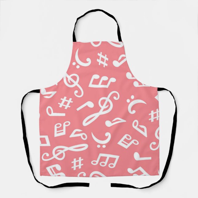 Tablier Motif musical (Recto)