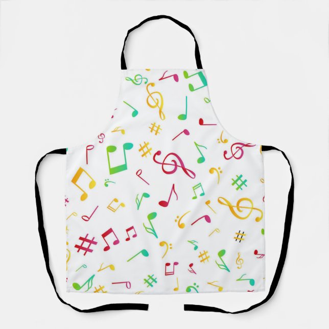Tablier Motif musical (Recto)