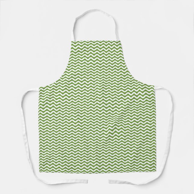Tablier Motif ondulé de couleur personnalisée (Recto)