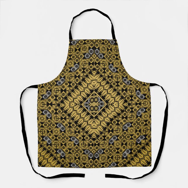 Tablier Motif palestinien Broderie Design imprimé (Recto)