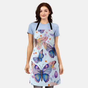 Tablier Motif papillon aquarelle