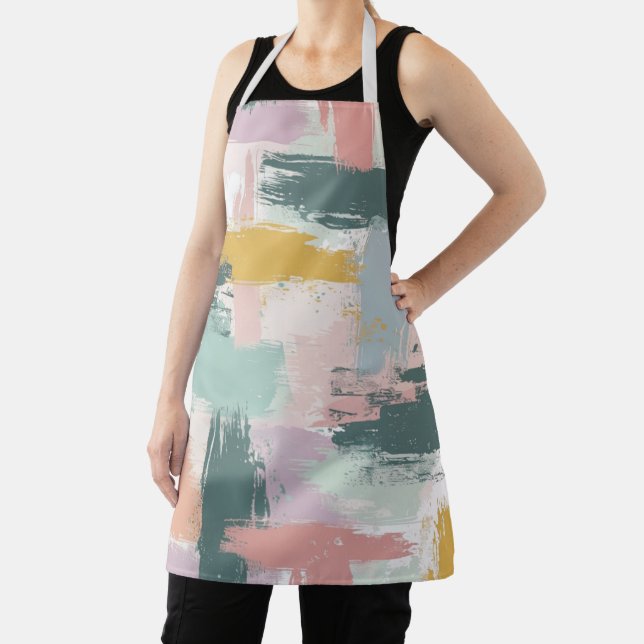 Tablier Motif Pastel Paint Strokes (Insitu)