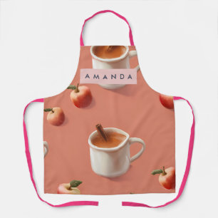 Tablier Motif personnalisé de cidre de pomme confortable