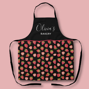 Tablier Motif personnalisé de fraise pour la cuisine de bo