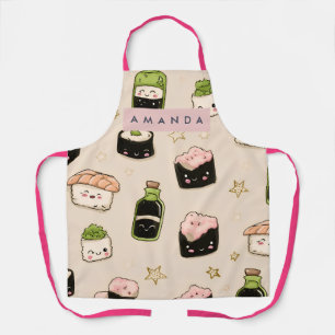 Tablier Motif personnalisé de sushi et de sauce soja adora