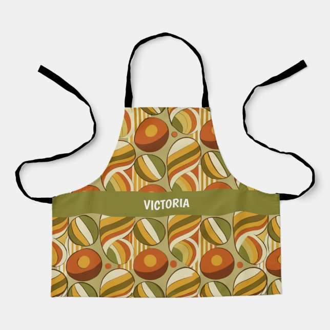 Tablier Motif personnalisé Eart Retro (Recto)