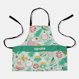 Tablier Motif personnalisé Xmas Mood Pastel