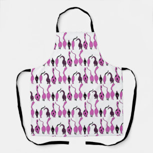 Tablier Motif Purple Cat Butt