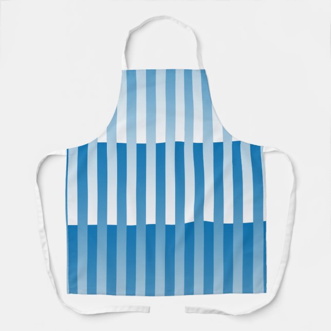 Tablier Motif rayé bleu blanc (Recto)