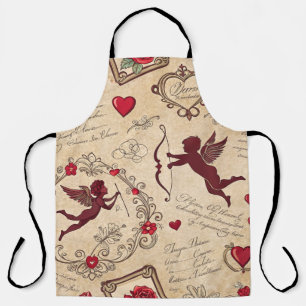 Tablier Motif romantique de vintage Cupid (2)