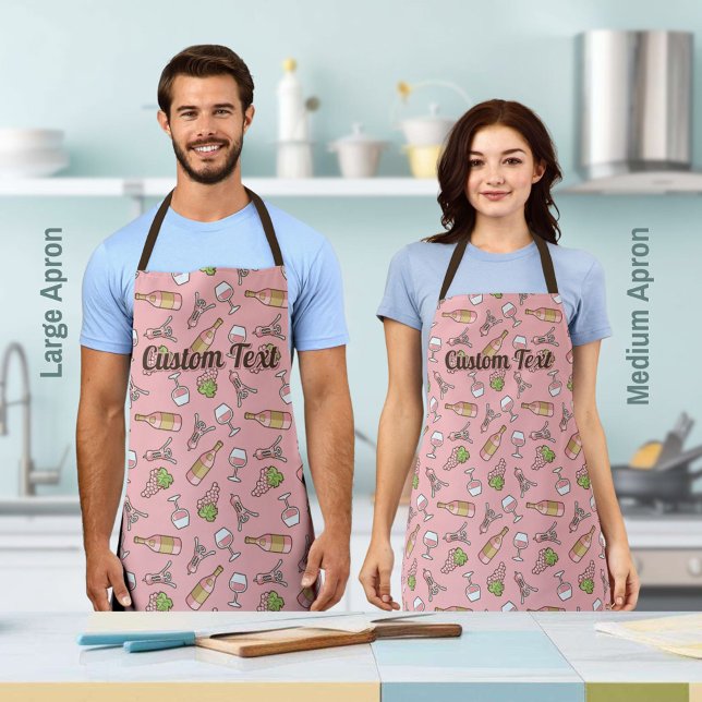 Tablier Motif rose à vin Apron (Créateur téléchargé)