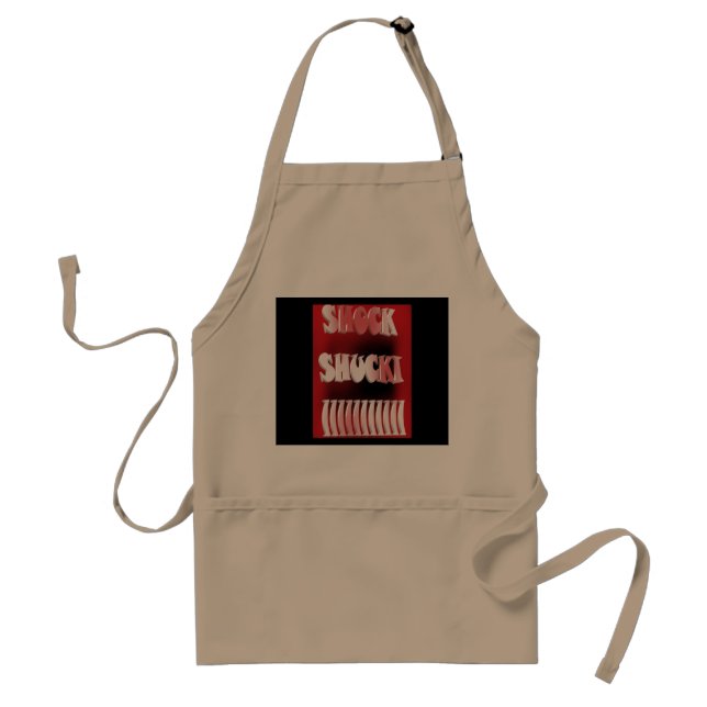 Tablier Motif rouge et noir choquant (Devant)
