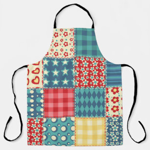 Tablier Motif sans couture. Arrière-groupe patchwork vinta