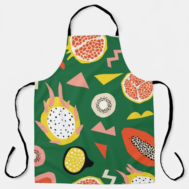 Tablier Motif sans couture aux fruits tropicaux (Recto)
