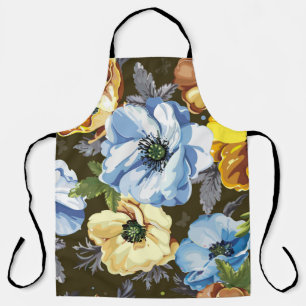 Tablier Motif sans couture avec belle floraison de bouquet