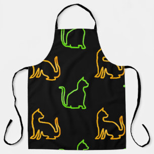 Tablier Motif sans couture avec catabstraction, animal, ar