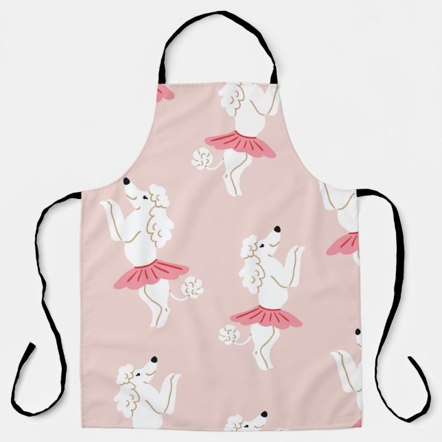 Tablier Motif sans couture avec de mignons chiens de canic (Recto)