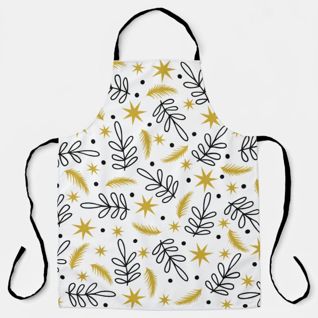 Tablier Motif sans couture avec des flocons de neige et de (Recto)