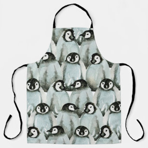 Tablier Motif sans couture avec des pingouins mignons