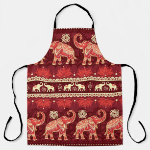 Tablier Motif sans couture avec éléphants