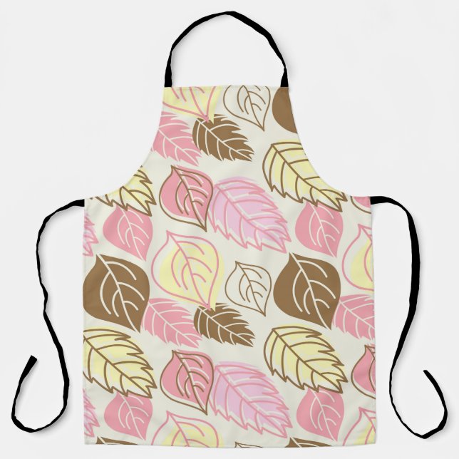 Tablier Motif sans couture avec feuilles d'automne (Recto)