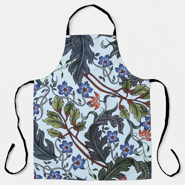 Tablier Motif sans couture avec fleurs dans le style art d (Recto)