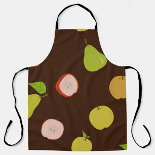 Tablier Motif sans couture avec pommes multicolores et poi