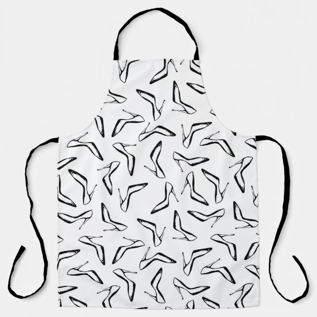 Tablier Motif sans couture avec talons hauts glamor chauss (Recto)