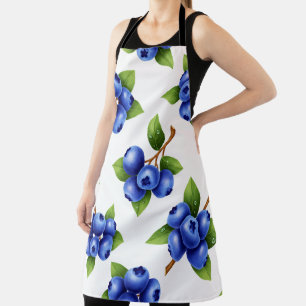 Tablier Motif sans couture de myrtille fraîche