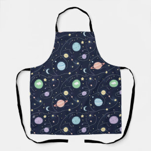 Tablier Motif sans couture de planètes du système solaire