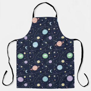 Tablier Motif sans couture de planètes du système solaire