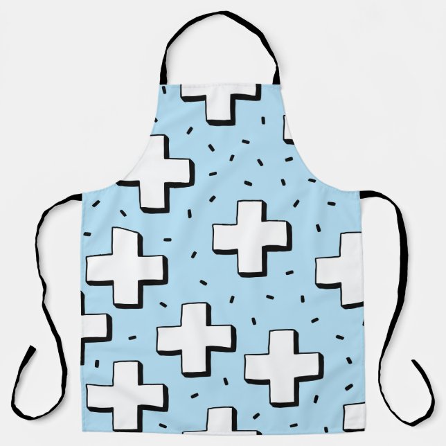 Tablier motif sans couture dessiné à la main avec panneaux (Recto)
