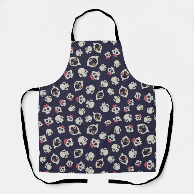 Tablier Motif sans couture effrayant D (Style : 1) (Recto)
