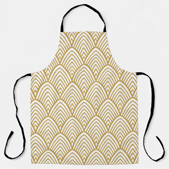 Tablier Motif sans couture géométrique Art Déco. (Recto)