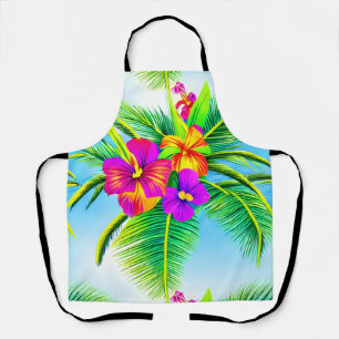 Tablier Motif sans couture Hawaïen Tropical