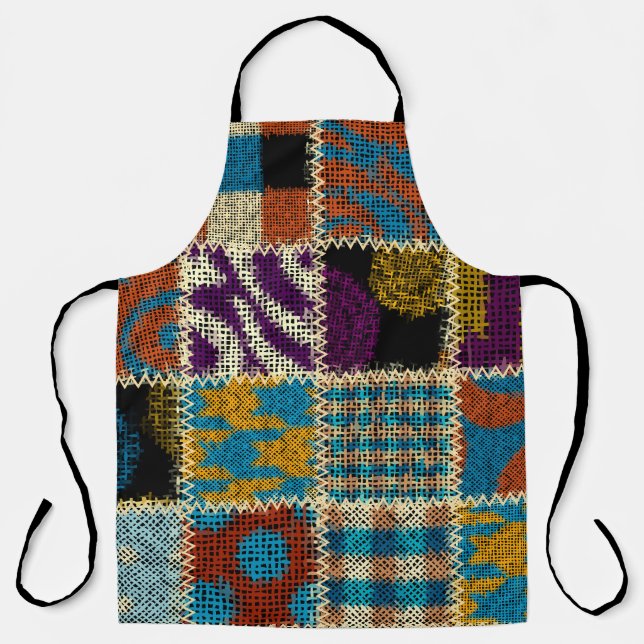Tablier Motif sans couture Patchwork (Recto)