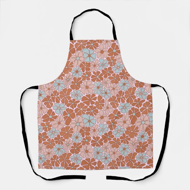 Tablier Motif sans couture rétro (Recto)