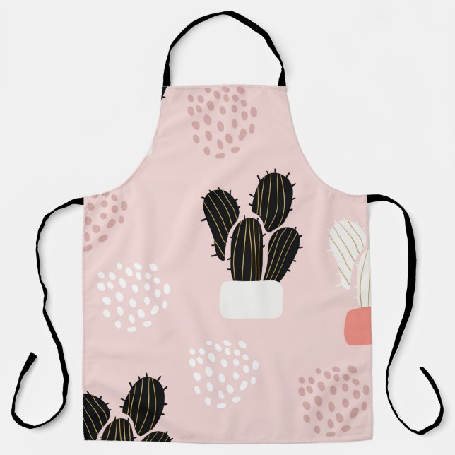 Tablier Motif sans joint avec cactus succulents feuilles a (Recto)