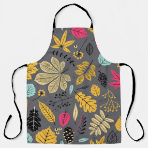 Tablier Motif sans soudure à l'automne avec feuille, feuil