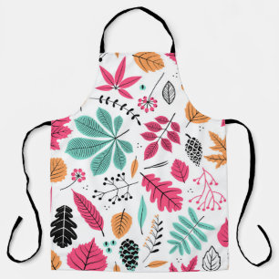 Tablier Motif sans soudure à l'automne avec feuille, feuil