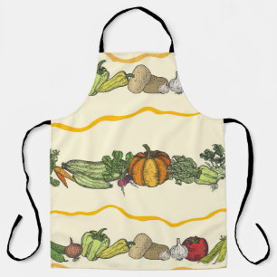 Tablier Motif sans soudure à main de légumes naturels