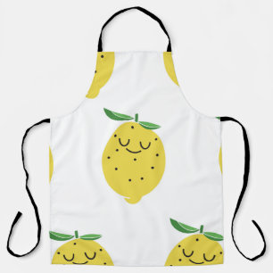 Tablier motif sans soudure du dessin animé de Cute Lemon,