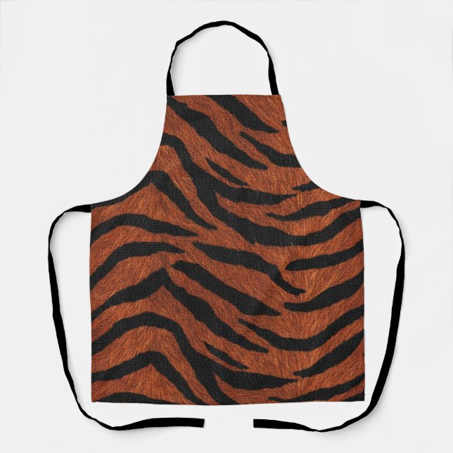 Tablier Motif sauvage rayure de tigre (Recto)