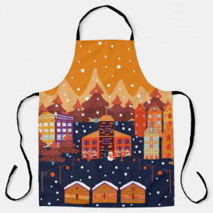 Tablier Motif scandinave des arbres de la maison enfant