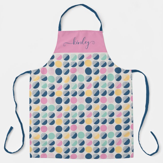 Tablier Motif semi-circulaire rétro (Recto)