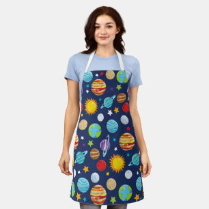 Tablier Motif spatial, Planètes, Étoiles, Cosmos, Galaxie