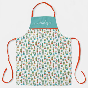 Tablier Motif succulent