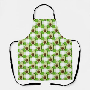 Tablier Motif Tartan vert et blanc