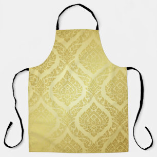 Tablier Motif thaïlandais suprême or arrière-terrain thaï,