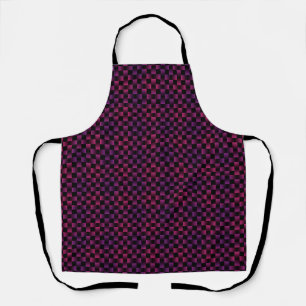 Tablier Motif Tissé Rose Violet